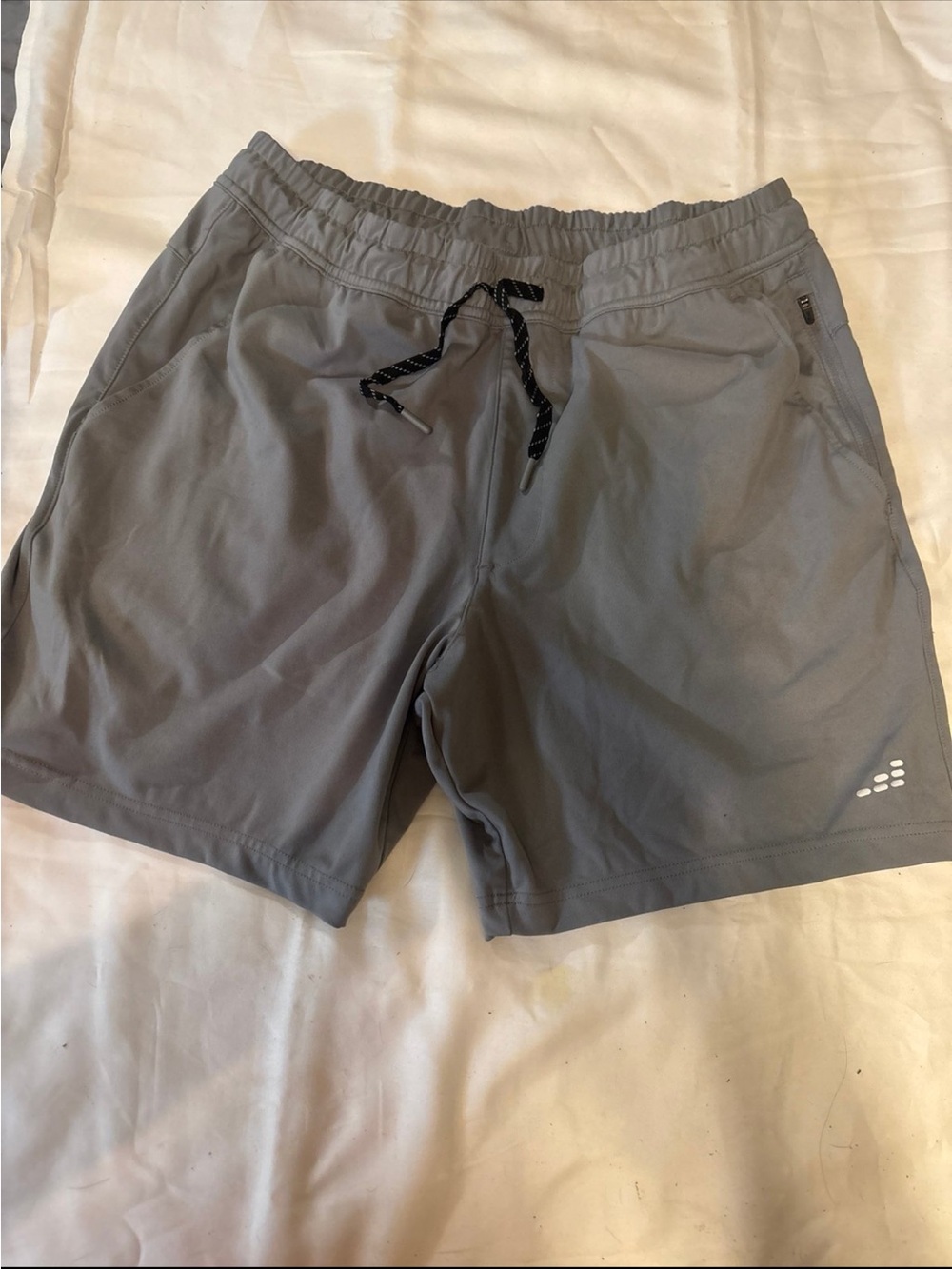 Gray Athletic Workout Shorts